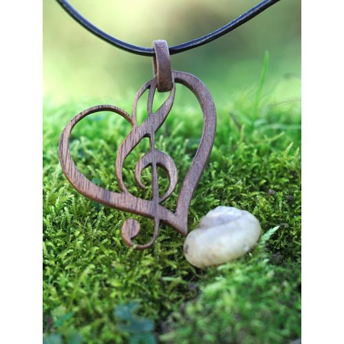 The voice of the heart - wood jewelry