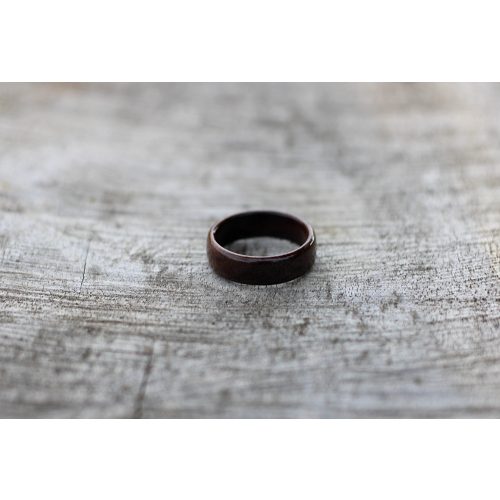 Dark walnut wooden ring