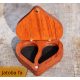 Wood ring box - Love heart